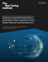 Exploring responsible applications  of synthetic data to advance online  safety research and development