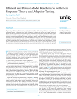 Efficient and Robust Model Benchmarks with Item Response Theory and Adaptive Testing