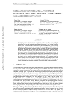 Estimating Counterfactual Treatment Outcomes over Time Through Adversarially Balanced Representations